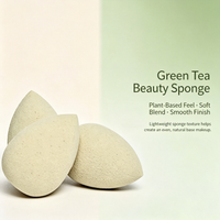 Green Tea Plant-Based Beauty Sponge | Wet & Dry Use · Soft & Bouncy · Flawless Blending