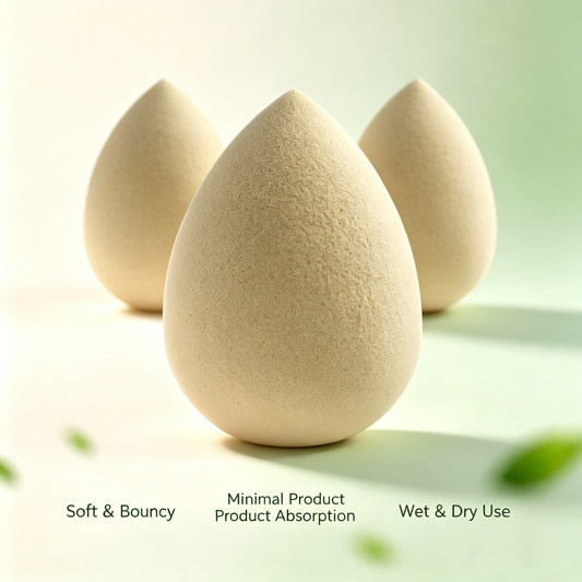 Green Tea Plant-Based Beauty Sponge | Wet & Dry Use · Soft & Bouncy · Flawless Blending