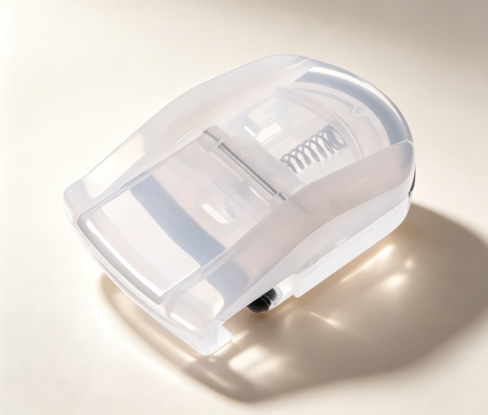 Portable Sliding Eyelash Curler - Ergonomic Fit, No Pinching, Long-Lasting Curl with Replacement Pad